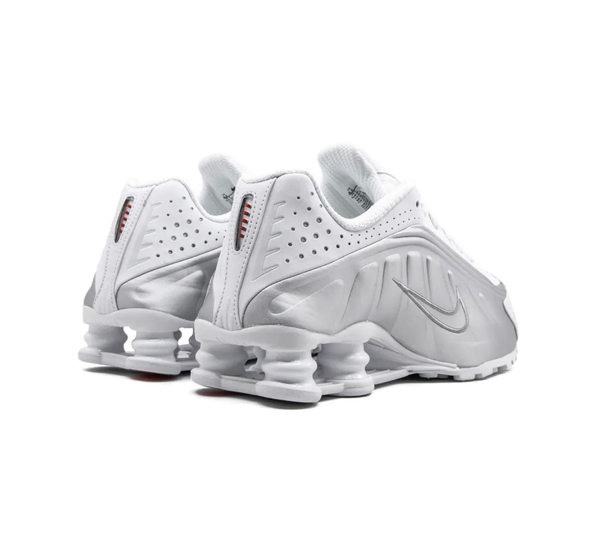 Nike Shox R4 Silver White - high-performance athletic footwear in White with advanced cushioning