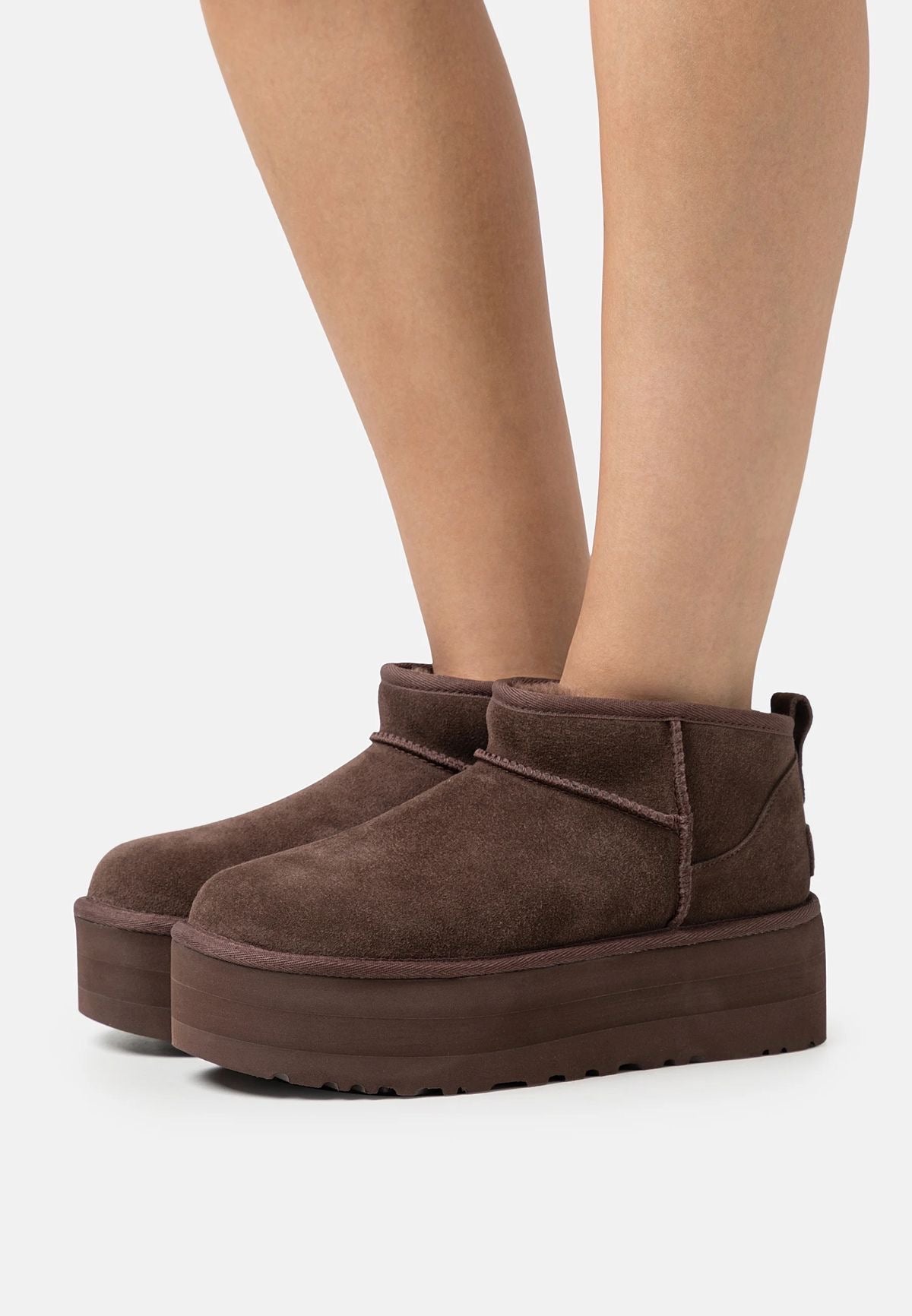 Ugg Classic Ultra Mini Platform Boots Dark Brown - high-performance athletic footwear in Brown with advanced cushioning