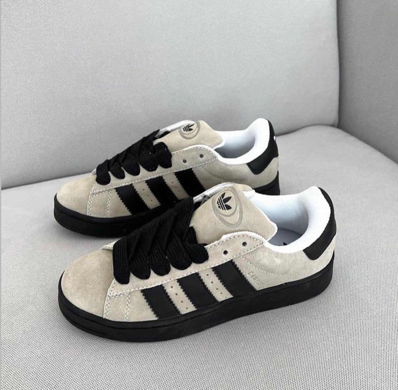 Adidas Campus Cream Black - Sneakers Club EU | Authentic Sneakers Online Nike, Adidas, Jordan & More