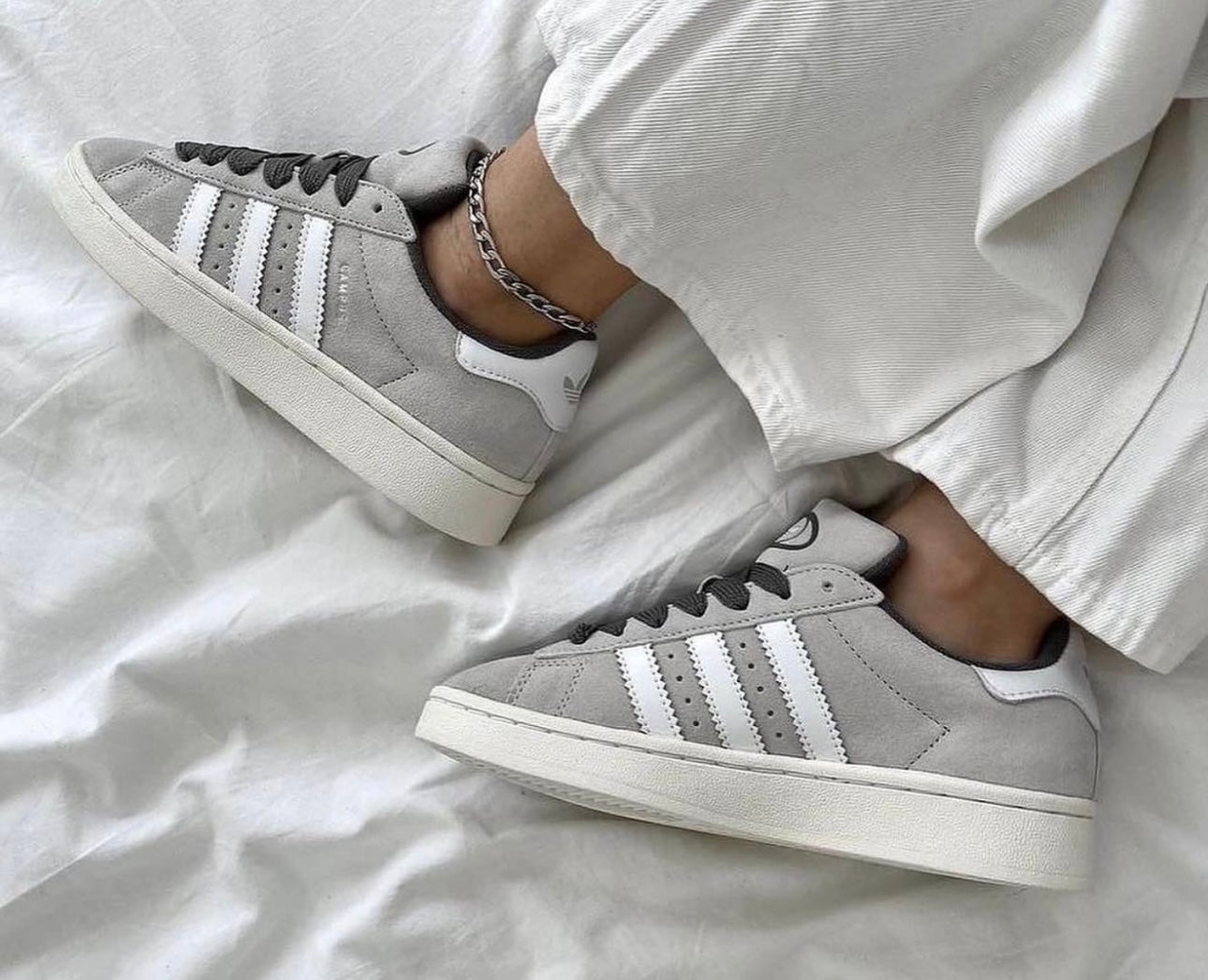 Adidas Campus Light Grey - Sneakers Club EU | Authentic Sneakers Online Nike, Adidas, Jordan & More