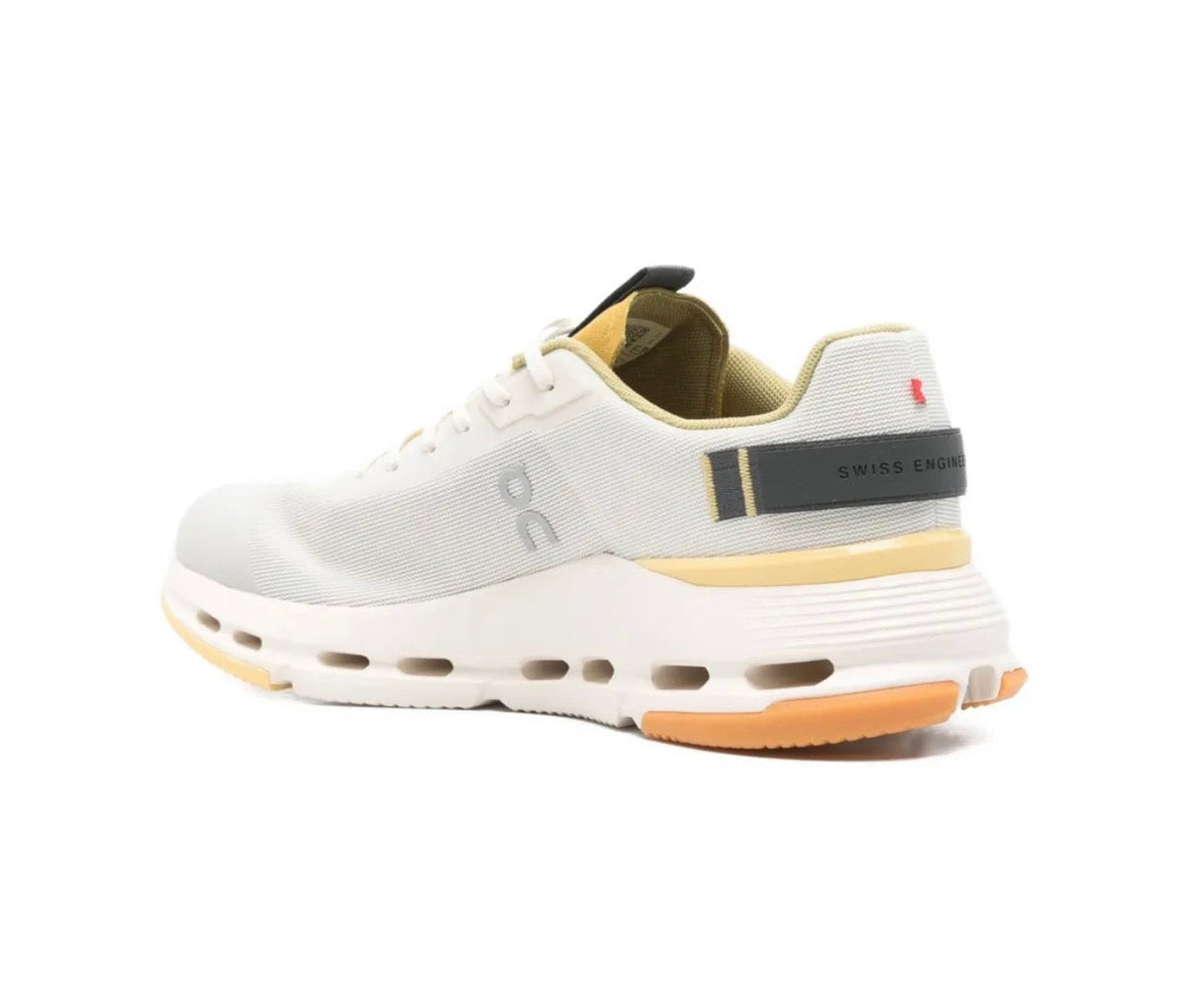 On Cloudnova Grey Yellow - high-performance athletic footwear in Yellow with advanced cushioning