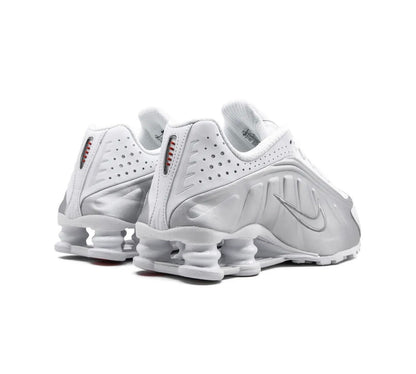 Nike Shox R4 Silver White - high-performance athletic footwear in White with advanced cushioning