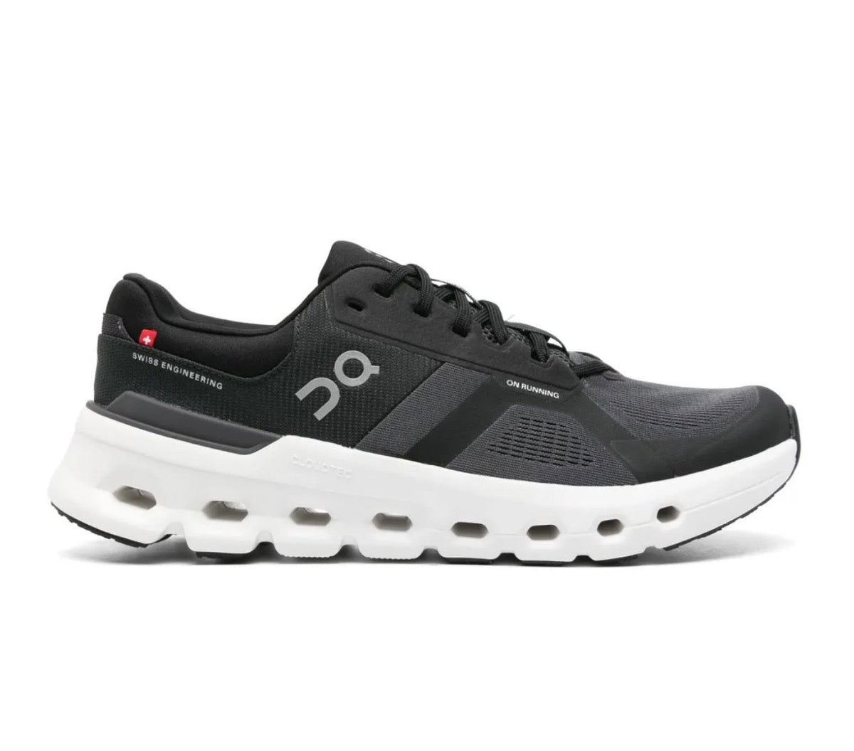 On Cloudrunner 2 Black White - high-performance athletic footwear in Black with advanced cushioning