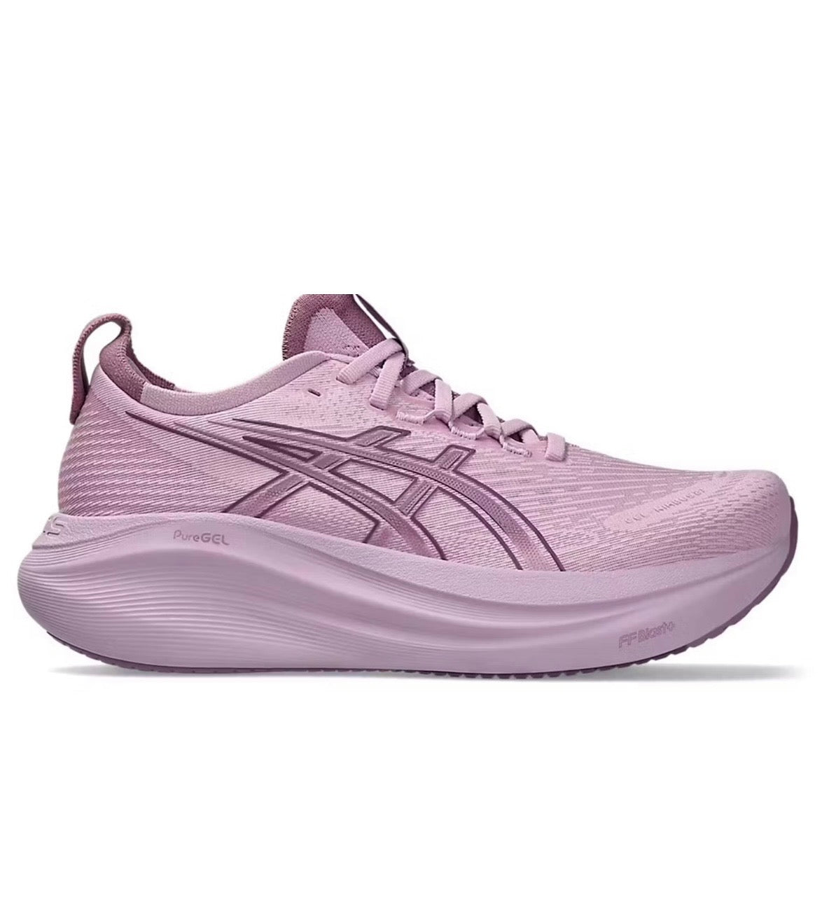 Asics Nimbus 27 Purple - high-performance athletic footwear in Purple with advanced cushioning