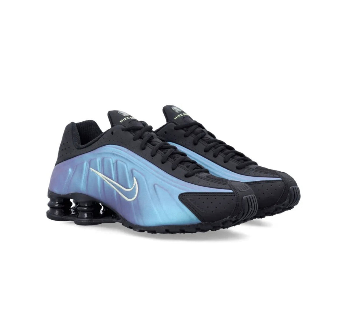 Nike Shox R4 Metallic Blue - high-performance athletic footwear in Blue with advanced cushioning