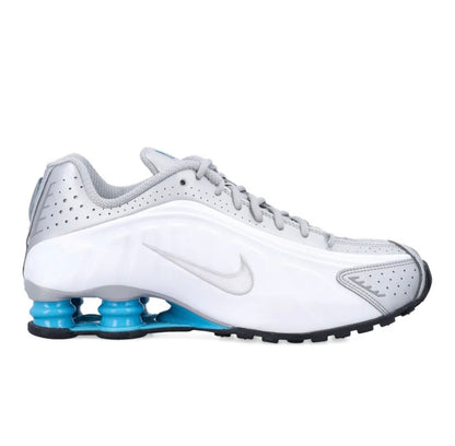 Nike Shox R4 Silver White Blue - high-performance athletic footwear in White with advanced cushioning