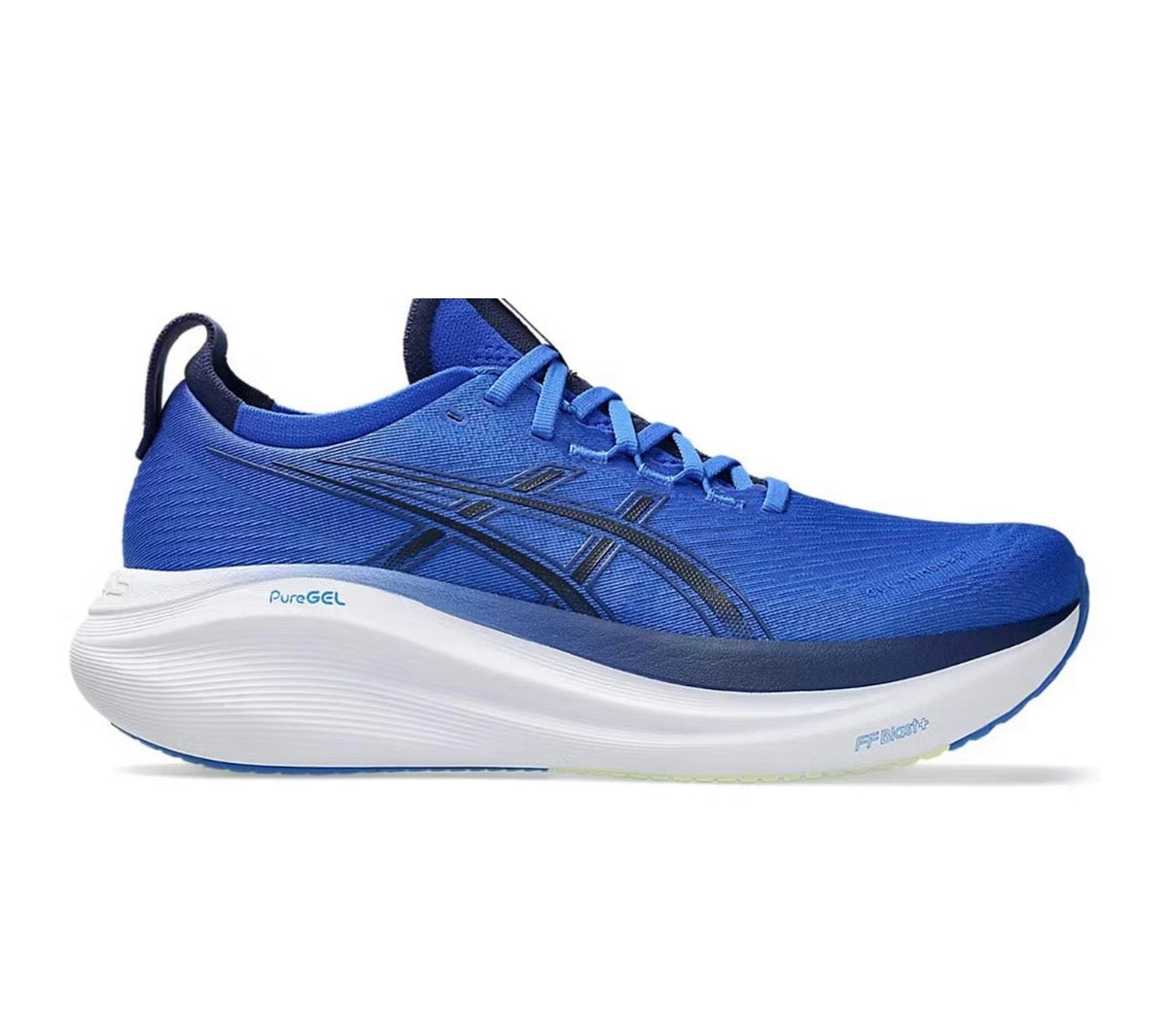Asics Nimbus 27 Blue - high-performance athletic footwear in Blue with advanced cushioning