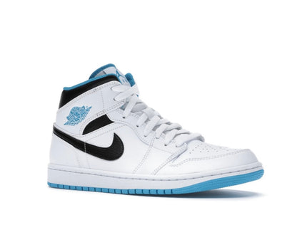 Air Jordan 1 Mid Laser Blue - high-performance athletic footwear in Blue with advanced cushioning