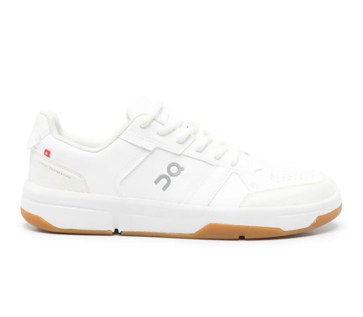 On The Roger White Brown Sole - high-performance athletic footwear in White with advanced cushioning