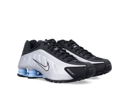 Nike Shox R4 Silver White Blue - high-performance athletic footwear in White with advanced cushioning