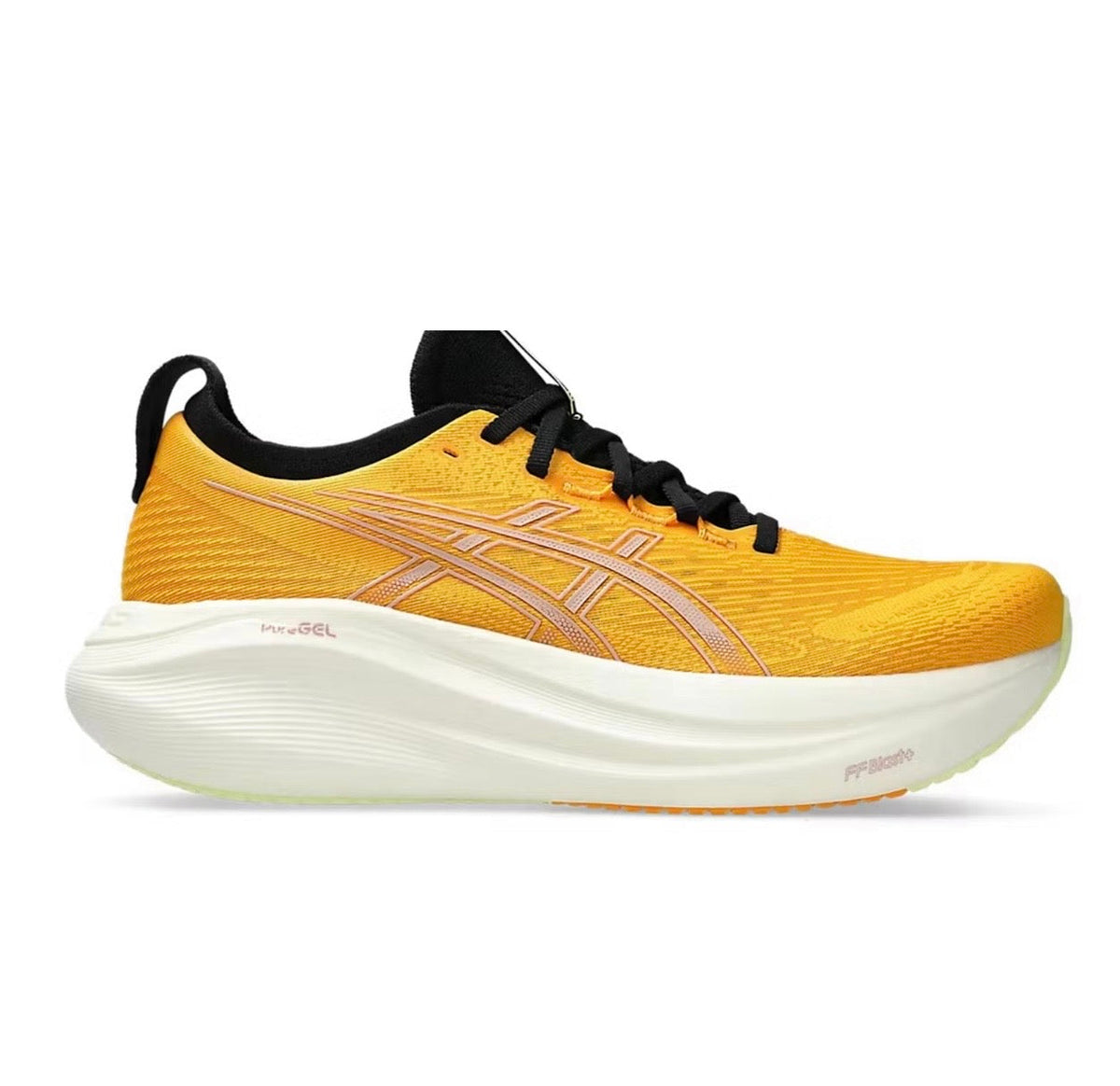 Asics Nimbus 27 Yellow - high-performance athletic footwear in Yellow with advanced cushioning