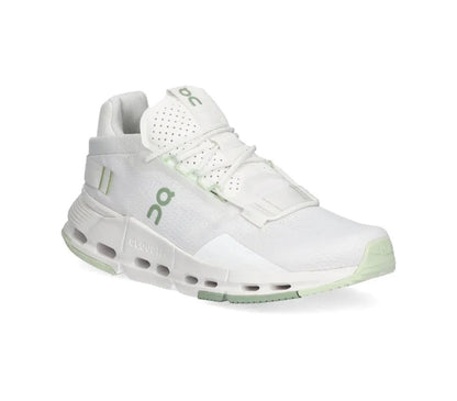 On Cloudnova White Green - high-performance athletic footwear in White with advanced cushioning