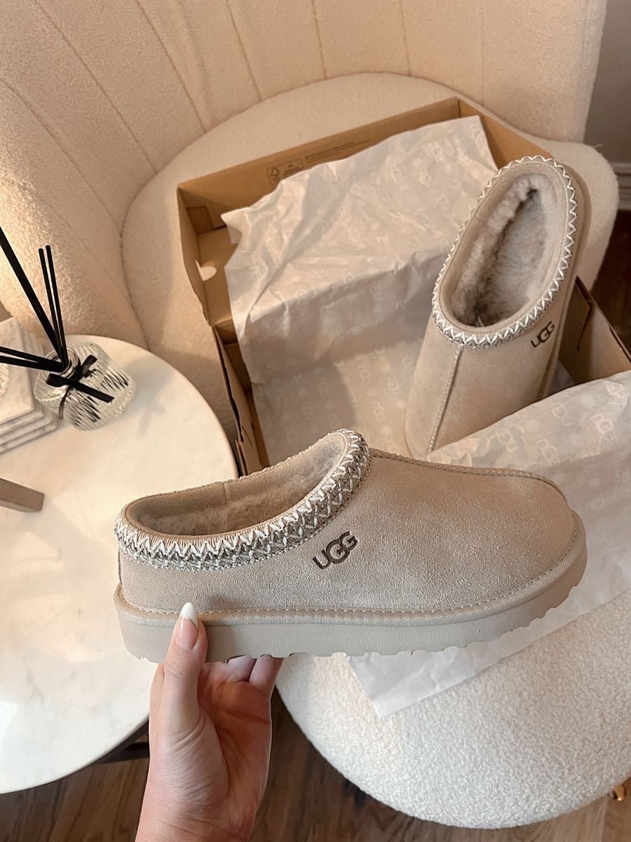 Ugg Tasman suede slippers cream - Sneakers Club EU | Authentic Sneakers Online  Nike, Adidas, Jordan & More