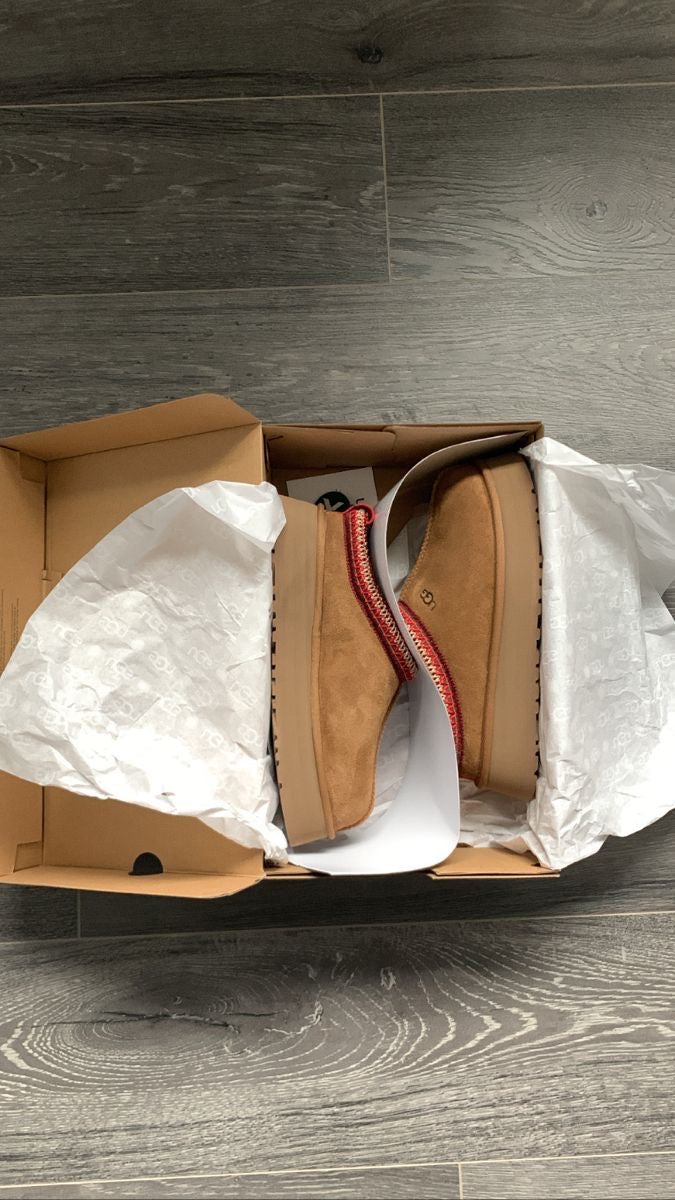 Ugg Tazz Platform Slippers brown red - Sneakers Club EU | Authentic Sneakers Online  Nike, Adidas, Jordan & More